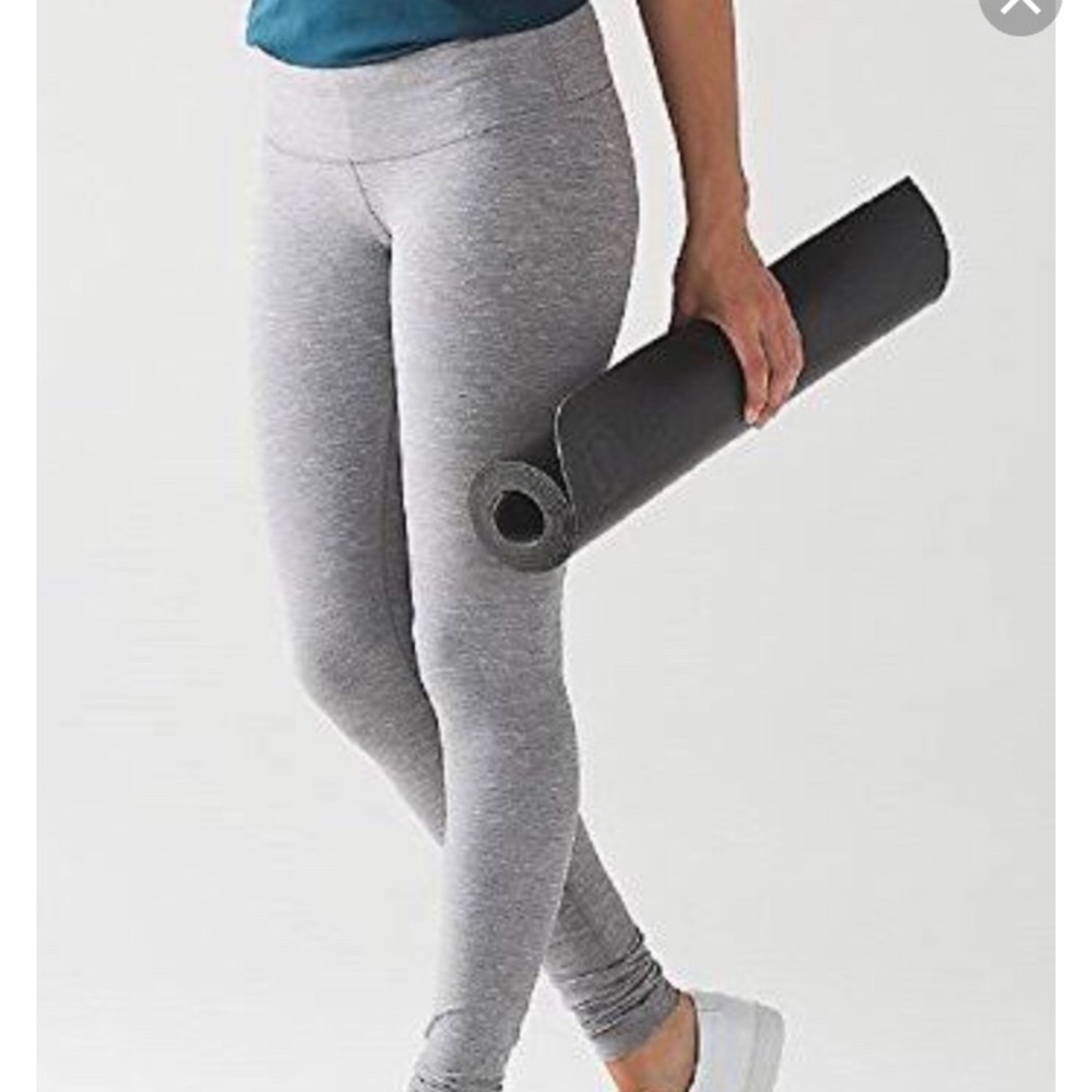 Lululemon full length grey leggings size 6